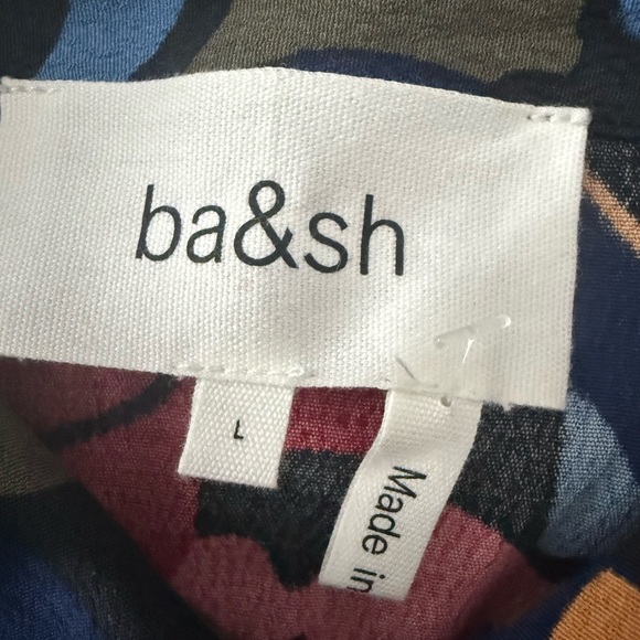 ba&sh “Lady” Abstract Floral Shirt Dress L - Picture 3 of 11
